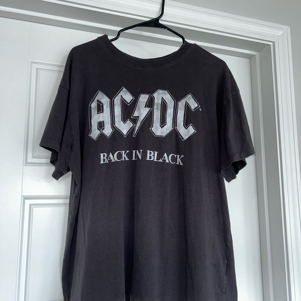 H&M Gray Oversized Graphic Tee
